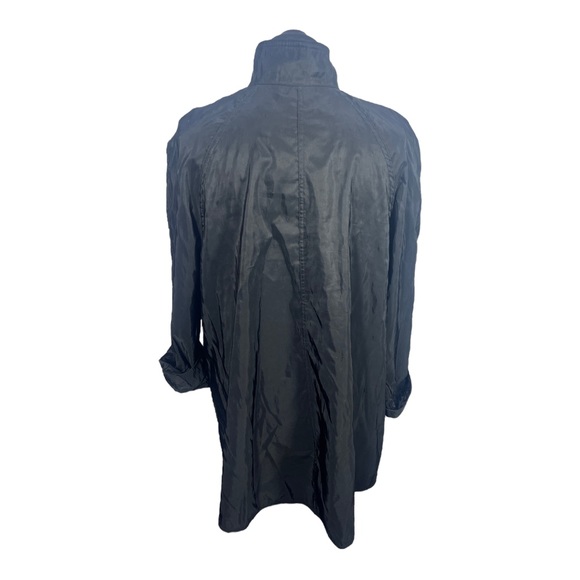 VTG 90’s Black/Brocade SACKABLES Reversible lightweight jacket Rainjacket Sz Md. - Picture 12 of 14